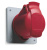 Розетка панельная прямая 32A 3P+E 380-415V IP44 красный ABB 332 RU6 ABB Easy&Safe 2CMA193250R1000
