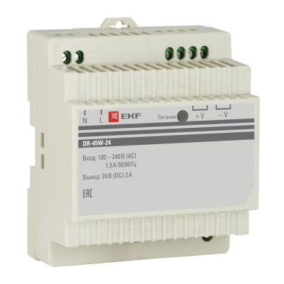 Блок питания 24В DR-45W-24 EKF PROxima EKF PROxima dr-45w-24