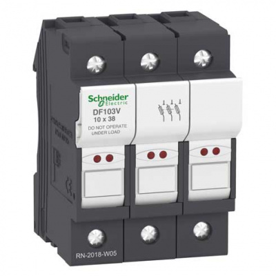 Разъединитель-предохранитель 32A с указателем срабатывания 3P 10х38 Schneider Electric Schneider Electric  DF103V