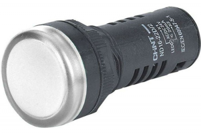 CHINT Индикатор ND16-22D/2 белый AC/DC230В (R)  CHINT  593073CHINT