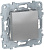 Выключатель 1-клавишный сх.1 10 AX 250В Schneider Electric Unica New Алюминий