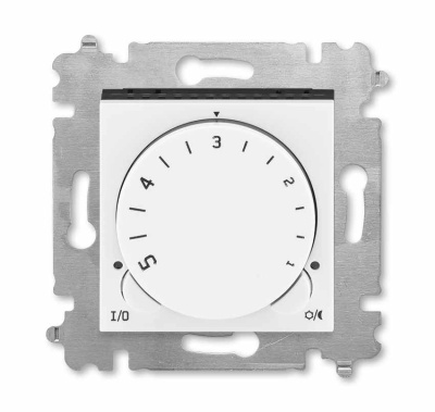 Терморегулятор с поворотной ручкой 16А белый / дымчатый чёрный ABB Levit ABB Levit 2CHH920003A6062