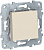 Переключатель 1-клавишный сх.6 10 AX 250В Schneider Electric Unica New Бежевый