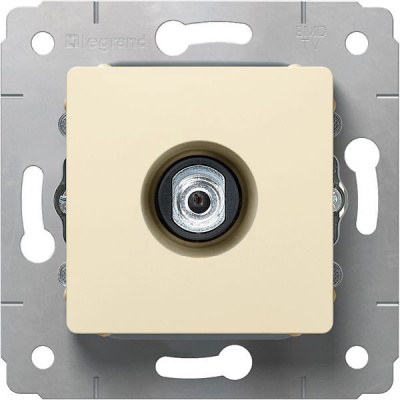 Розетка TV тип F Legrand Cariva Слоновая кость Legrand Cariva 773799