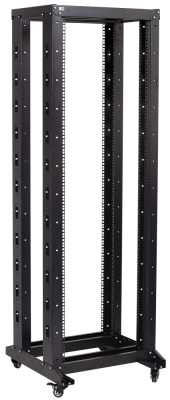 19" двухрамная стойка 42U 600x600мм на роликах черная ITK ITK LINEA F LF05-42U66-2R