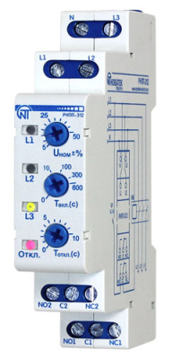 Новатек-Электро РНПП-312 Реле напряжения, перекоса и последовательности фаз Новатек-Электро  3425600312
