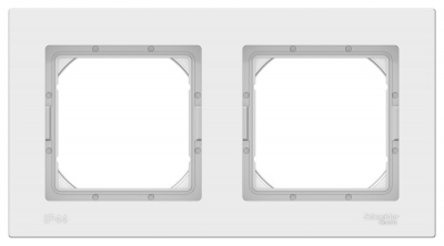 Рамка 2-постовая IP44 Schneider Electric AtlasDesign AQUA Белый Systeme Electric AtlasDesign ATN440102