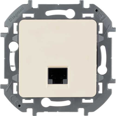 Розетка информационная RJ 45 - категория 6 - UTP IEK Inspiria Слоновая кость IEK Inspiria 673831