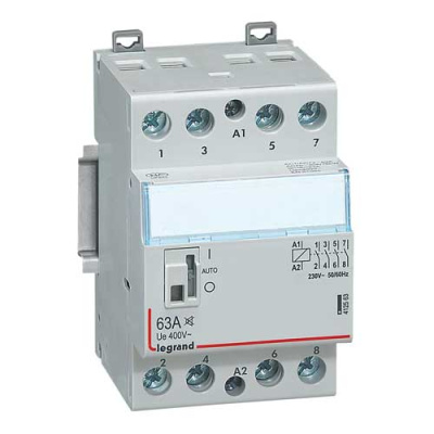 Контактор 230V 4НО 63A бесш./руч Legrand CX3 Legrand  412563