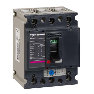 Автоматический выключатель Compact NS80H MA50 3П3T Schneider Electric Schneider Electric  28101