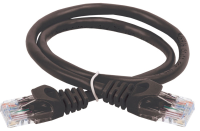 Коммутационный шнур (патч-корд), кат.5Е UTP, 1м, черный ITK ITK  PC09-C5EU-1M