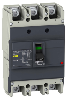 Автоматический выключатель 3P 160A 36kA Schneider Electric EasyPact EZC Schneider Electric EasyPact EZC EZC250H3160