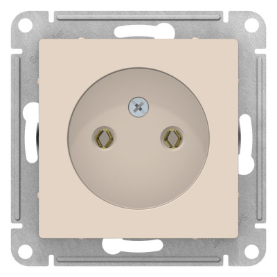 Розетка без заземления 16A механизм Schneider Electric AtlasDesign Бежевый Systeme Electric AtlasDesign ATN000241