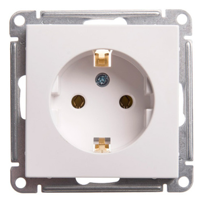 W59 Розетка с заземлением без шторок, 16А, механизм, белый Schneider Electric Systeme Electric  RS16-154-1-86