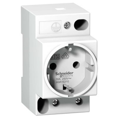 Розетка на Din-рейку iPC Din 2П+T 16A 250В НЕМ Schneider Electric Schneider Electric  A9A15310