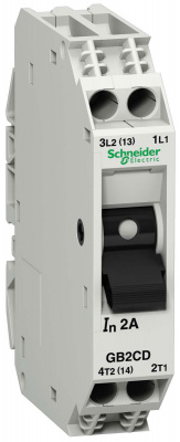 Автомат защиты двигателя 1P+N 6A 1,5kA с комбинированным расцепителем Schneider Electric Schneider Electric GV2 GB2CD12