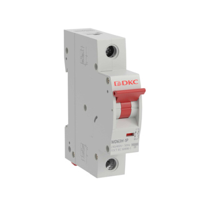 Автоматический выключатель YON max типа MD63H, 10кА, 1P (C) 63А DKC DKC  MD63H-1PC63