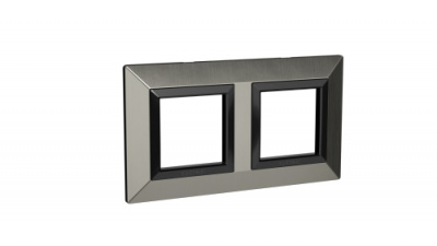 Рамка из металла, "Avanti", никелированная, 2 модуля DKC DKC Avanti 4409854DKC