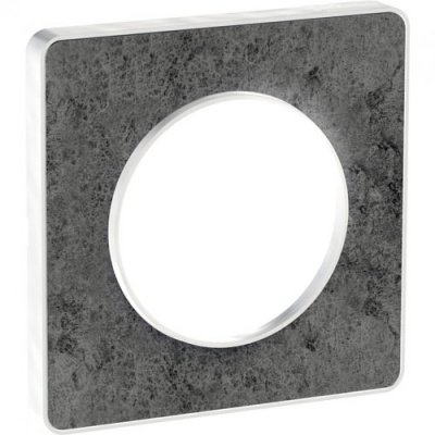 Рамка 1-постовая Schneider Electric Odace Морской камень/Белый Schneider Electric Odace S52P802U