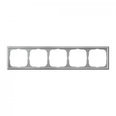 ARTGALLERY 5-постовая РАМКА, универсальная, АЛЮМИНИЙ Systeme Electric ArtGallery GAL000305