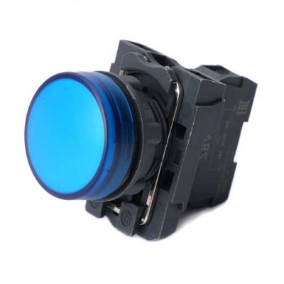 Systeme Electric Лампа сигнальная SB5 в сборе модульная 22 мм синяя 24В DC Systeme Electric  SB5AVB6