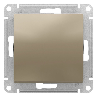 Переключатель 1-клавишный сх.6 10AX механизм Schneider Electric AtlasDesign Шампань Systeme Electric AtlasDesign ATN000561