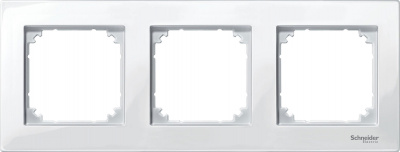 Рамка 3-постовая Merten System M M-Plan Белый глянец Merten M-Plan MTN515319
