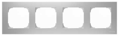 Рамка 4-постовая ABB NIE Sky Серебристый алюминий 8574 PL ABB Sky 2CLA857400A1301