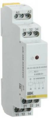 Реле промежут. OIR 3 конт. 8А 24В AC/DC IEK IEK  OIR-308-ACDC24V