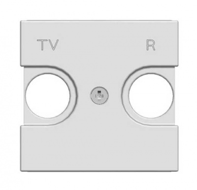 Накладка TV-FM розетки 2 мод ABB NIE Zenit Белый N2250.8 BL ABB Zenit 2CLA225080N1101
