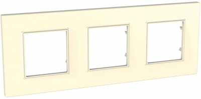 Рамка 3-постовая Schneider Electric Unica Quadro Бежевый Schneider Electric Unica MGU2.706.25