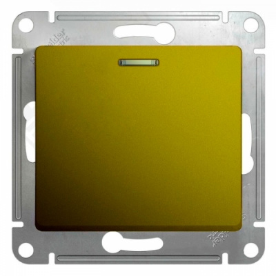 Переключатель 1-клавишный (схема 6) 10AX механизм Systeme Electric Glossa Фисташковый Systeme Electric Glossa GSL001061