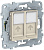 Розетка компьютерная RJ45 двойная кат. 5е UTP Schneider Electric Unica New Бежевый