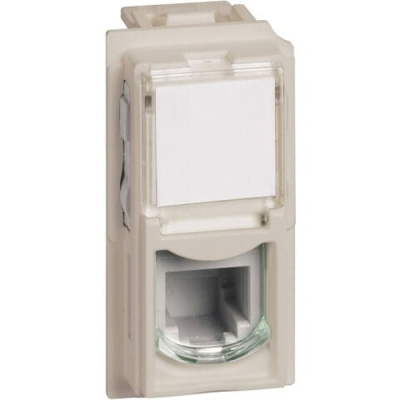 Песочный Розетка телефонная RJ11 1 мод Bticino LivingNow Bticino Living now KM4258RJ11