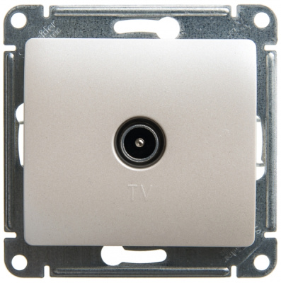 Розетка TV проходная 4DB Systeme Electric Glossa Перламутр Systeme Electric Glossa GSL000692