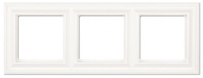 Рамка 3-постовая Jung Eco Profi DECO Белая Jung Eco Profi DECO EPD483WW