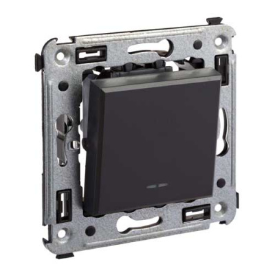 Инвертор 1-клавишный в стену DKC Avanti Черный матовый DKC Avanti 4412123