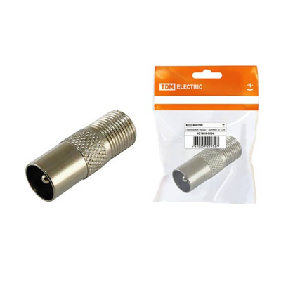 Переходник гнездо F - штекер TV TDM TDM ELECTRIC  SQ1809-0006