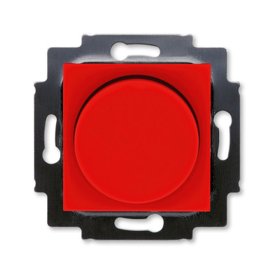 Светорегулятор поворотно-нажимной 60-600 Вт R красный / дымчатый чёрный ABB Levit ABB Levit 2CHH942247A6065
