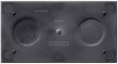 Подкладка 2-местная для установочных рамок под указательные таблички Gira E2 E22 Standard 55 Gira System 55 108200Gira