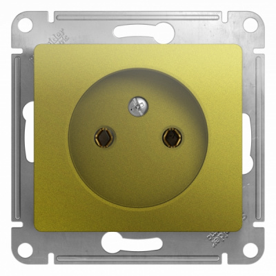 Розетка без заземления 16A 250В механизм Systeme Electric Glossa Фисташковый Systeme Electric Glossa GSL001041