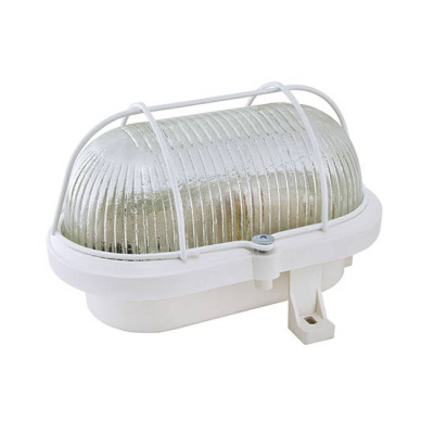 Светильник накладной, овал с решеткой 183х123х113мм, 60W, Е27, IP54 / белый TDM НБП 02-60-019.01 "Евро" TDM ELECTRIC  SQ0312-0007