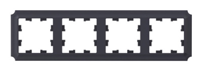 SE AtlasDesign ANTIQUE Рамка 4-постовая Карбон Systeme Electric AtlasDesign ATN101004