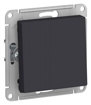 SE AtlasDesign Выключатель 1-клавишный 2-полюсный Карбон 10А мех Systeme Electric AtlasDesign ATN001021