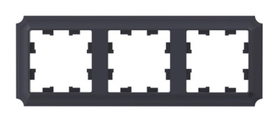 SE AtlasDesign ANTIQUE Рамка 3-постовая Карбон Systeme Electric AtlasDesign ATN101003