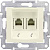 Розетка телефонная 2-ая RJ11 Schneider Electric Sedna Бежевый