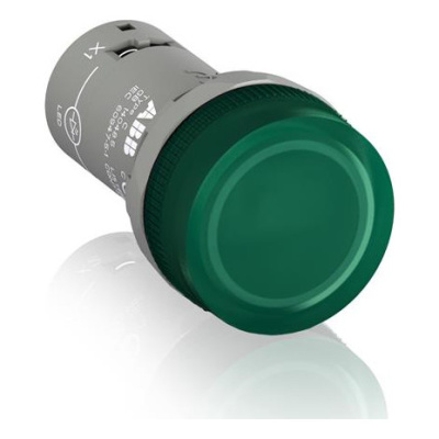 Лампа CL2-515G зелёная со встроенным светодиодом 110-130В DC ABB ABB  1SFA619403R5152