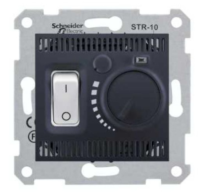 Термостат комнатный 10A Schneider Electric Sedna Графит Schneider Electric Sedna SDN6000170