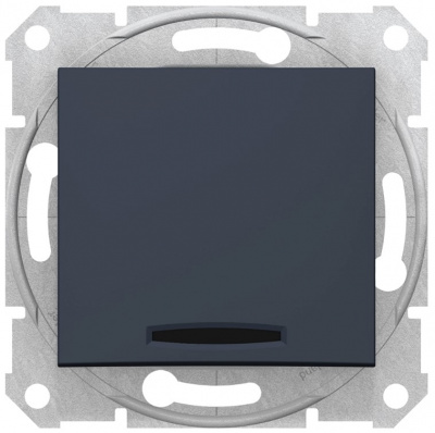 Выключатель 1-клавишный с индикацией 10A Schneider Electric Sedna Графит Schneider Electric Sedna SDN0400370