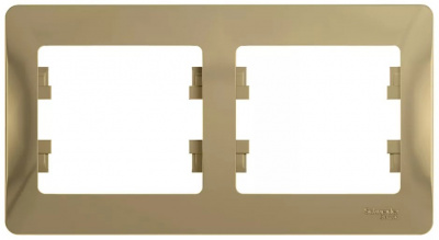 Рамка 2-постовая горизонтальная Systeme Electric Glossa Титан Systeme Electric Glossa GSL000402